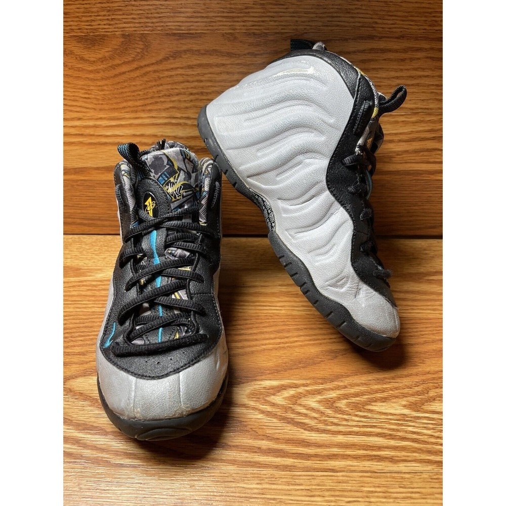 Nike Preschool Little Posite One Sneakers Size: 3Y Wolfe Grey 723946-009